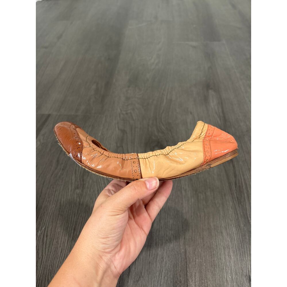 Miu Miu Patent Leather Patchwork Ballet Flats EU 40 US 10 - Picture 6 of 10